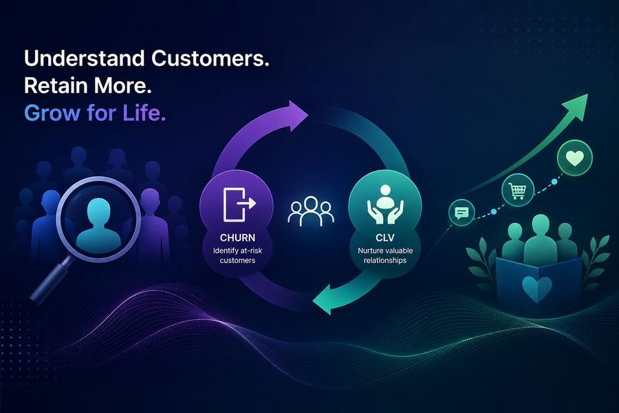 Churn and Lifetime Value Intelligence project artwork